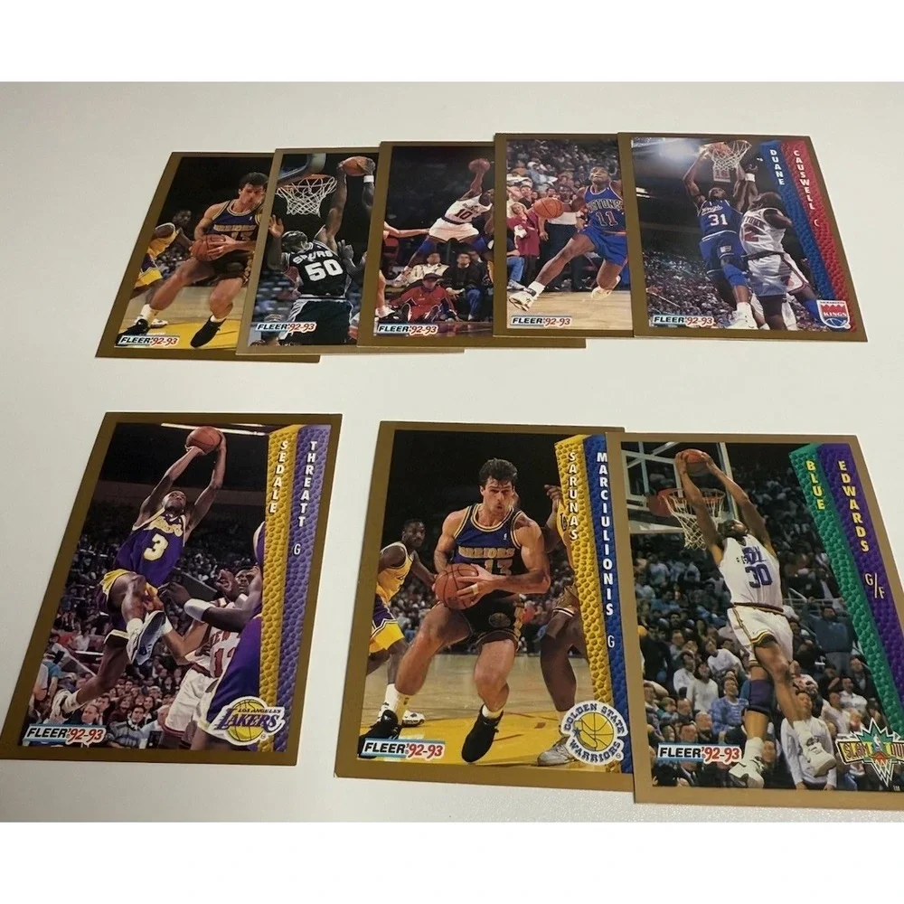 Lot of 8 1990s‎ NBA Basketball Cards Vintage